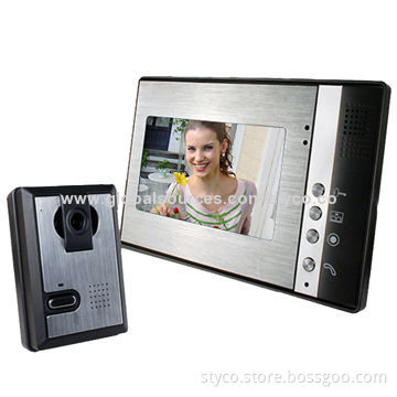 Video Door-phone with Take Photo Function, 7-inch TFT Monitor, Unlock, Non-disturbance Function